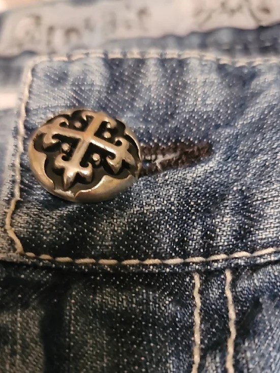 Men's Archaic 36 Boot Cut Jeans Flap Back Pockets - Picture 8 of 12